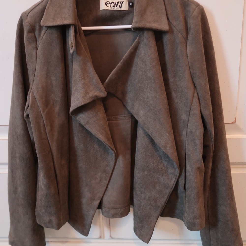 Dark Green Suede Jacket